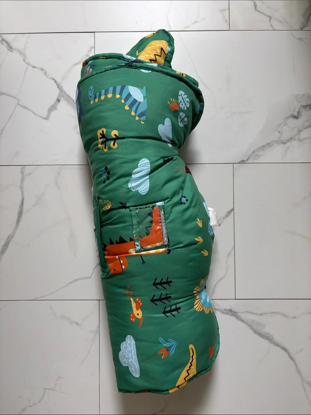 Green Dinosaur Toddler Nap Mat